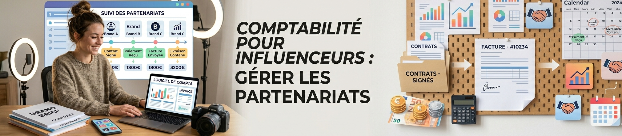 Comptabilité pour Influenceurs : gérer les partenariats et cadeaux